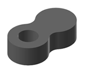 A cut in the part created using Solid Extrude.